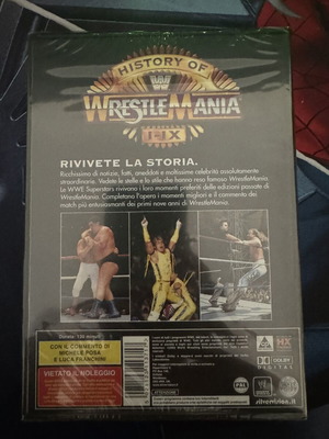 WWF The History of WrestleMania I-IX DVD brand new, Italian version