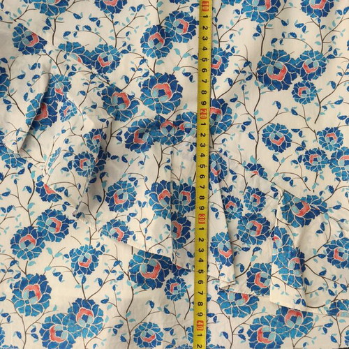 Mango summer skirt, size 36, cotton, white and blue