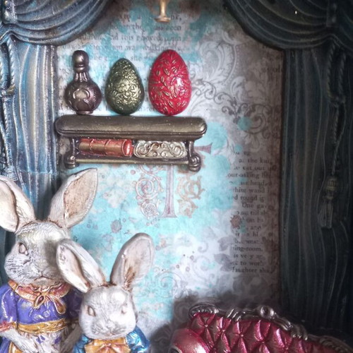 Decorative Easter box handmade new, polyester