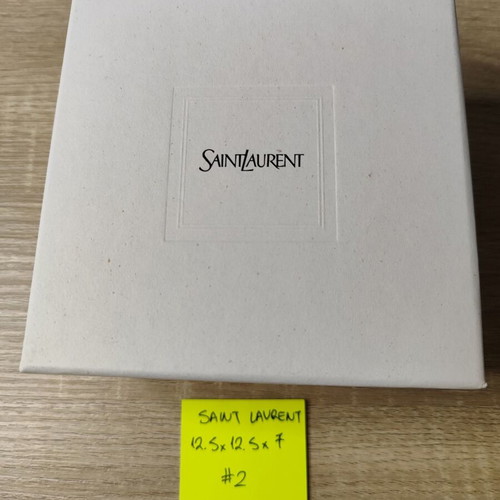 Saint Laurent empty box used, 12.5 x 12.5 x 7 cm