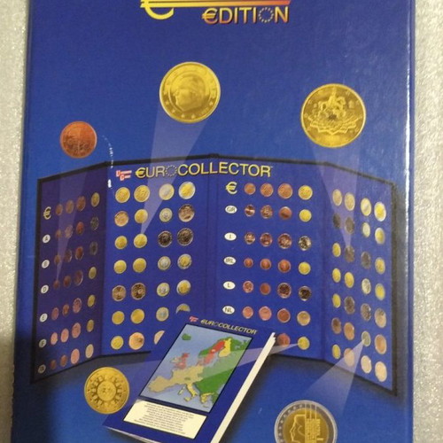 Euro Coins series in case in excellent condition