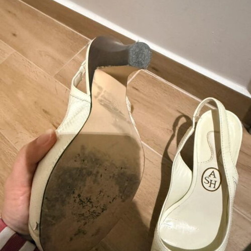 Ash leather sandals used, size 38, white