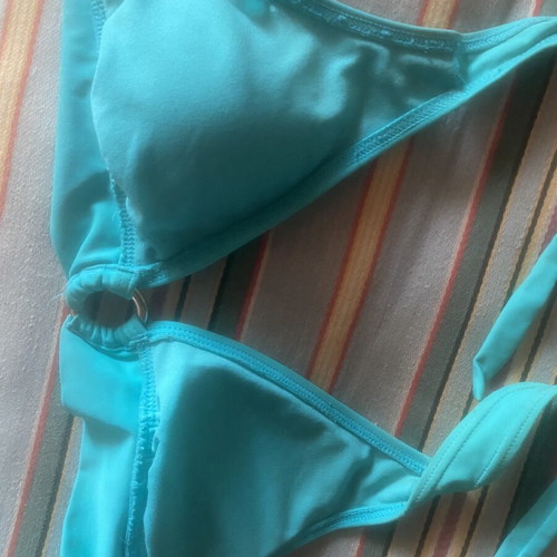 Bikini top new, turquoise, sizes S M