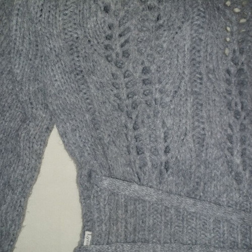 Lynne knitted cardigan used, grey, one size