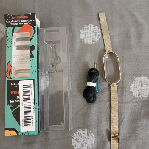 Gold luxury case for Xiaomi Smart Band 7 stainless steel new