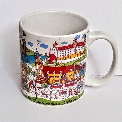 Collectible mug with Bratislava view like new