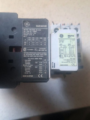 Ρελέ General Electric 110v μεταχειρισμένο, πακέτο 3 τεμαχίων με βοηθητικές επαφές