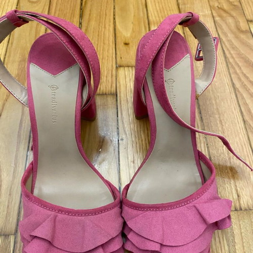 Stradivarius pink heels used, size 38, comfortable