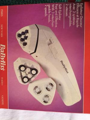 BaByliss Glamour Type 712 vintage hair removal device with accessories and box