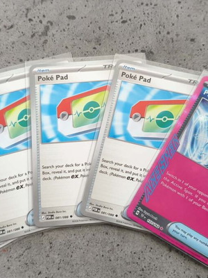 Pokémon Cards set with Prime Catcher ACE SPEC and 4 Poké Pad near mint