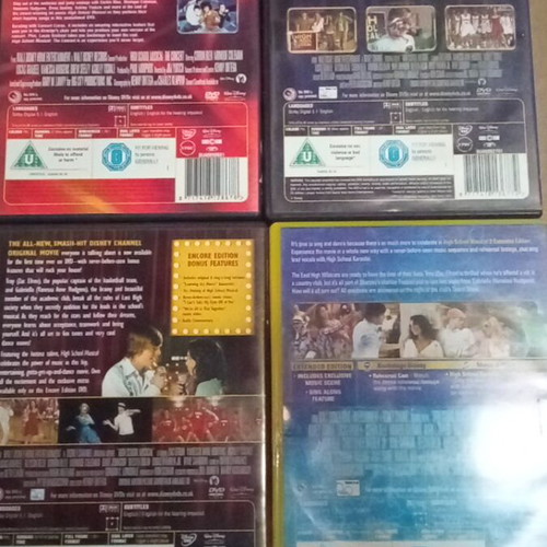 High School Musical DVD set with English subtitles