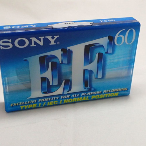 Vintage Sony C-60EFB cassette sealed and new