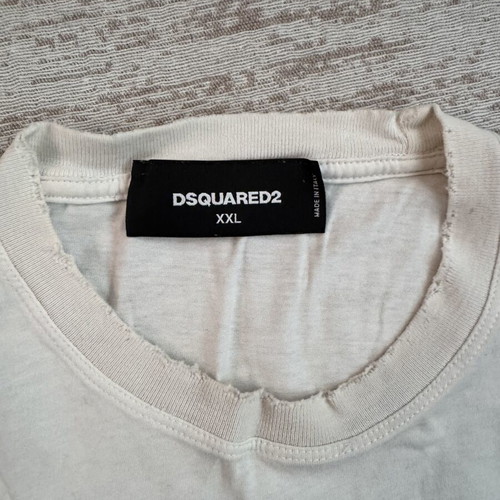 Dsquared2 men's t-shirt like new, size L, white multicolor