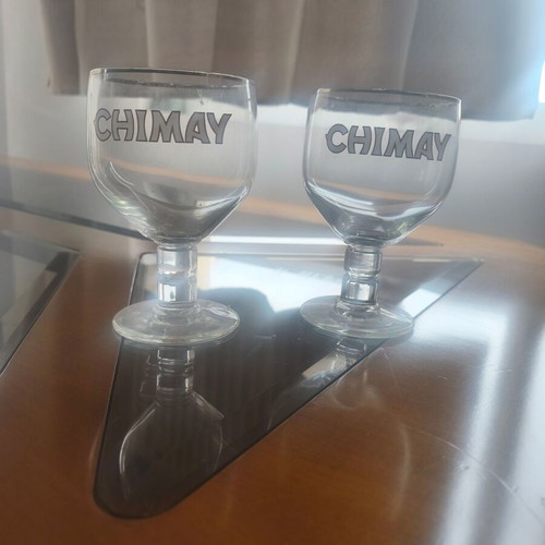 Chimay Beer Glasses like new, set of 2