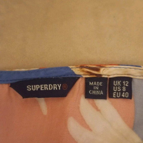 Superdry dress used, size 40, blue viscose