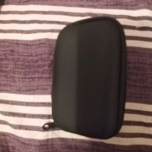 Storage case new, black, ideal for cards and earphones