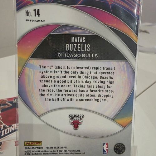 Matas Buzelis 2024-25 Panini Instant Impact Silver Prizm #14 Chicago Bulls card new