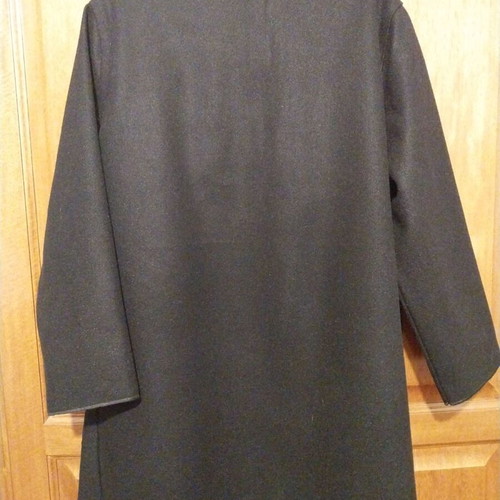 Felt jacket like new, black, oversize, without buttons