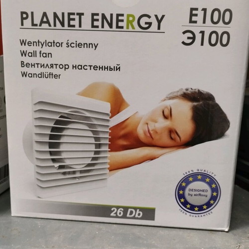 Bathroom wall fan 220V new in box