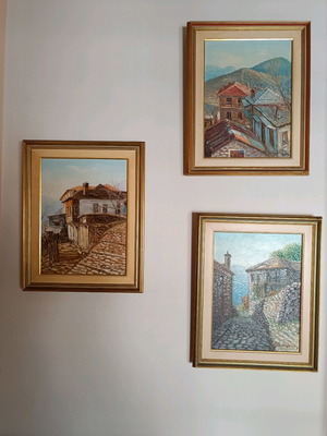Three paintings by Vasilis Zenetzis used, theme Metsovo and Zagori