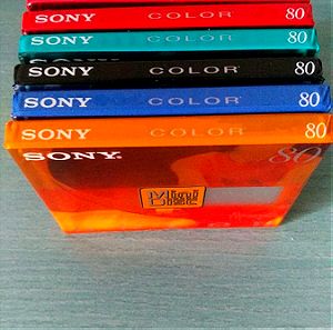 minidisc Sony color ( σφραγισμενα 5+1 δωρο )
