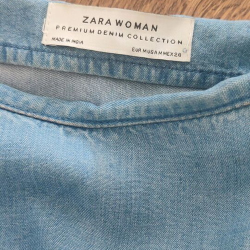 Zara denim dress like new, blue, size M