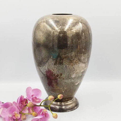 Antique Silver-Plated Vase used with Noble Patina