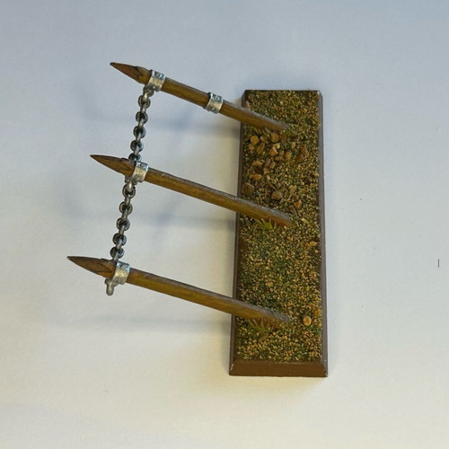 Games Workshop Warhammer Bretonnian Archers Defence Spikes used