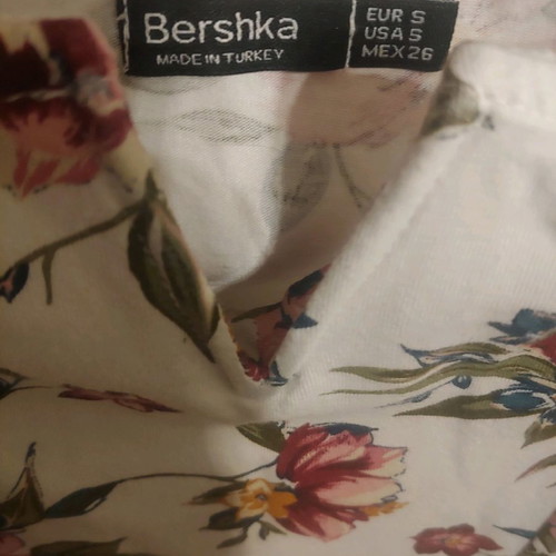 Floral bodysuit Bershka size S like new condition
