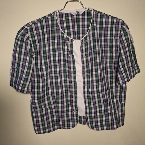 Nana checked shirt XL like new, colorful
