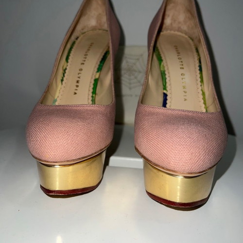 Παπούτσια Charlotte Olympia μεταχειρισμένα, γόβες ροζ, μέγεθος 38