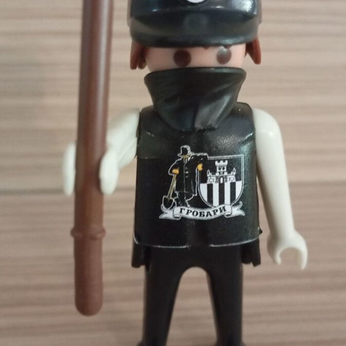 Playmobil PAOK Fan Figure like new with team flag