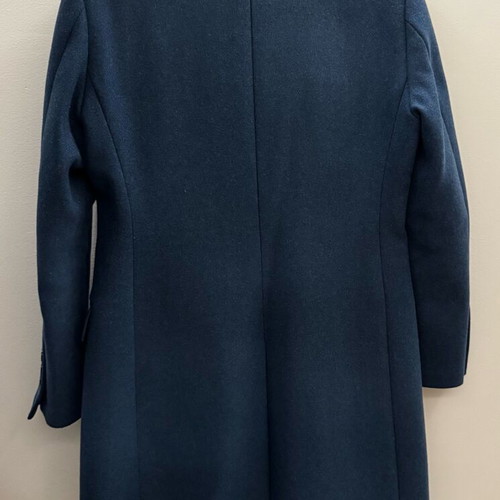 Versace coat like new, blue, 75% wool, size 48