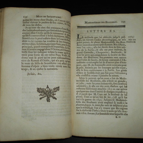 1769 Biographies of Famous Women Used, French 18th Century Book