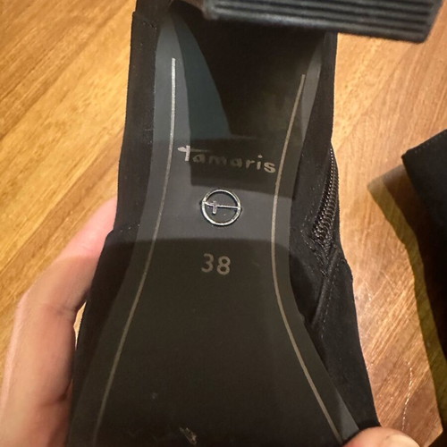 Tamaris ankle boots used, black, size 38