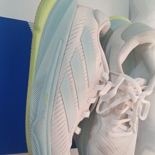 Adidas women's athletic shoes used, size 36, white and turquoise