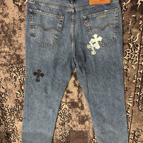 Levi's x Chrome Hearts jeans W52 L30, blue and black