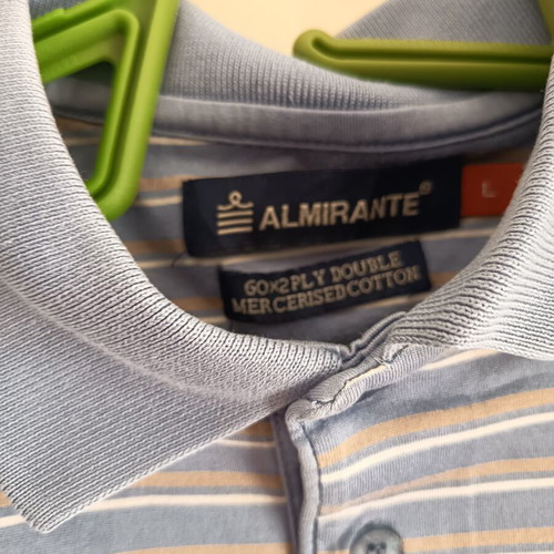 Men's shirt large size like new, multicolor