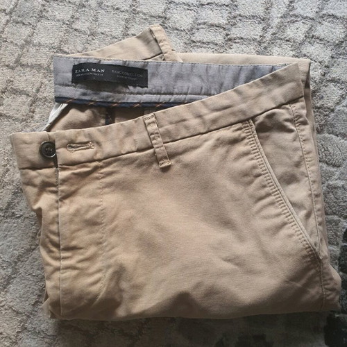 Zara men's beige pants size 44 used