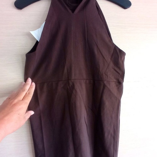 Brown blouse with cut-out shoulders large new