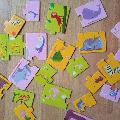 Djeco children's puzzle used, 12 pieces, age 2+