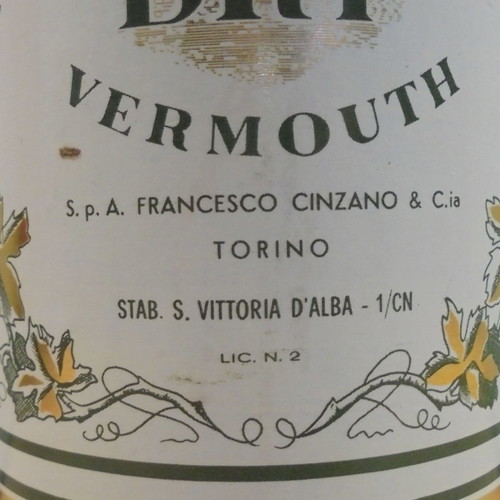 Cinzano Vermouth old sealed drink