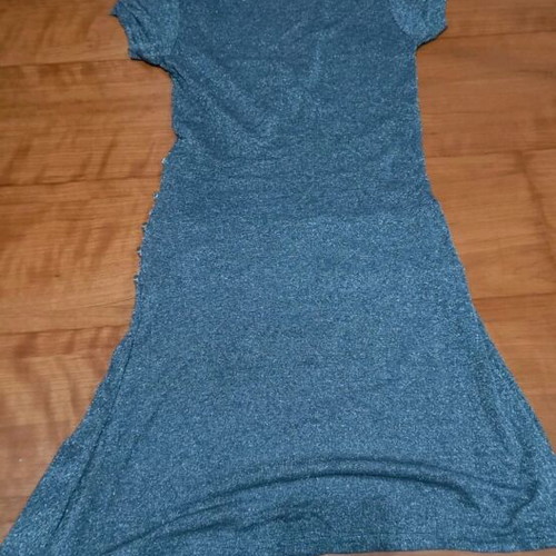 Silver dress like new, size M