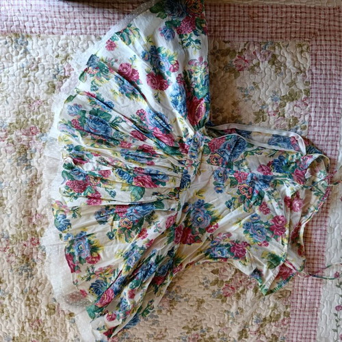 Floral summer dress with tulle like new