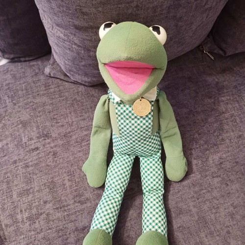 Kermit doll authentic used with pendant