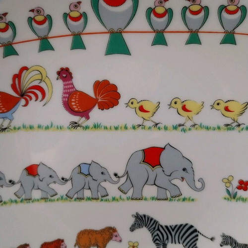 AK Kaiser VTG Germany children's dinner set 2pcs Animal Family