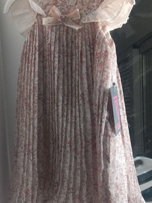Floral pleated dress for toddler, new