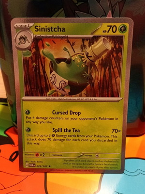 Κάρτα Pokémon Sinistcha holo σαν καινούργιο
