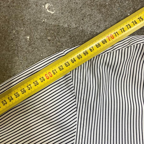 Ralph Lauren black and white striped dress shirt, M, embroidery