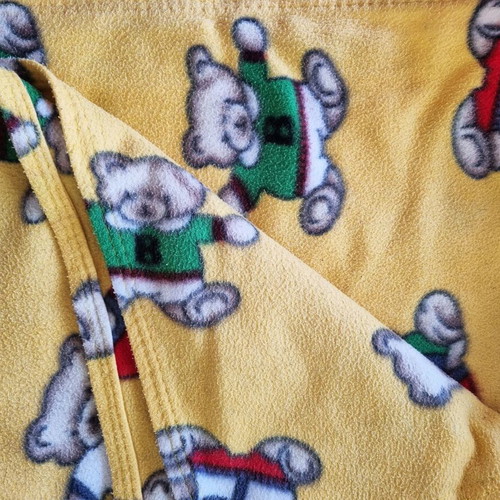 Fleece baby blanket 1.20 x 1.50 m, cotton, with children's pattern